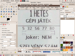 gimp - kijelölt üres terület